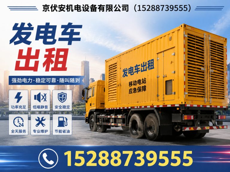 宜昌静音发电车租赁展示图